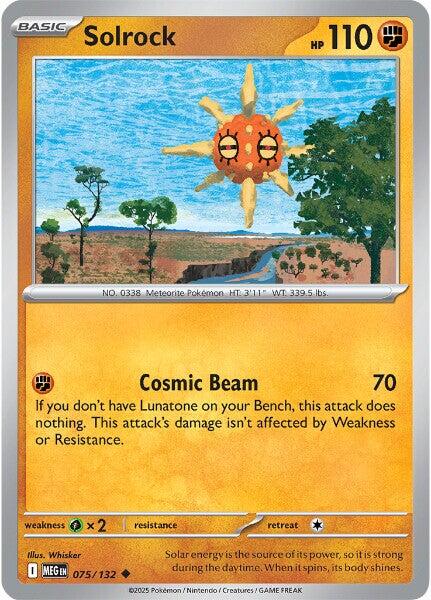 Solrock (075/132) [Mega Evolution: Base Set] | Exor Games New Glasgow