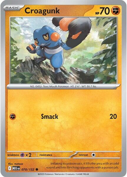 Croagunk (078/132) [Mega Evolutions: Base Set] | Exor Games New Glasgow