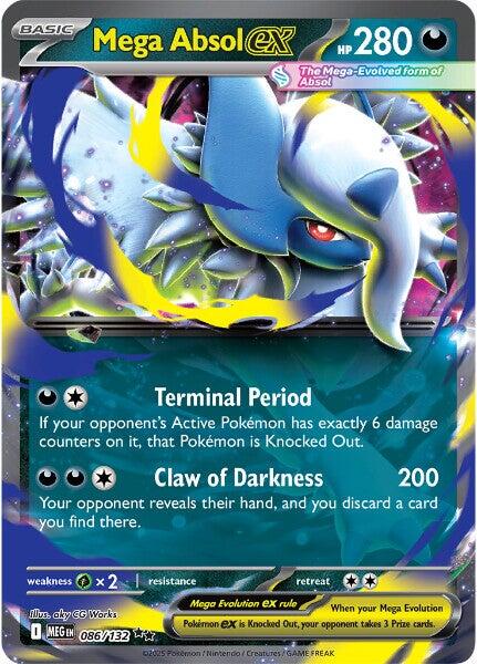 Mega Absol ex (086/132) [Mega Evolutions: Base Set] | Exor Games New Glasgow