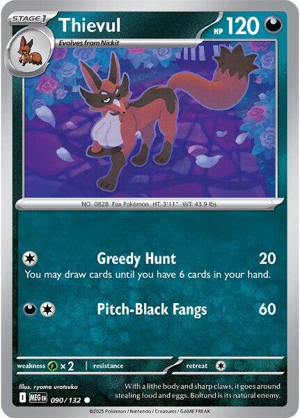 Thievul (090/132) [Mega Evolution: Base Set] | Exor Games New Glasgow