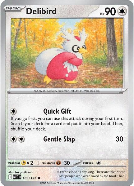 Delibird (105/132) [Mega Evolutions: Base Set] | Exor Games New Glasgow