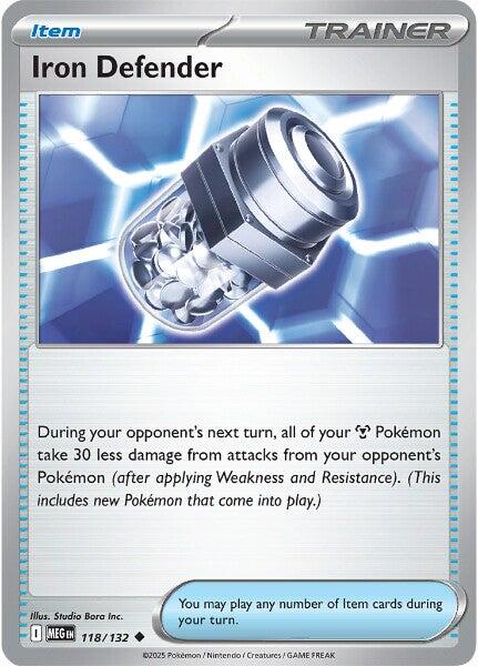 Iron Defender (118/132) [Mega Evolutions: Base Set] | Exor Games New Glasgow