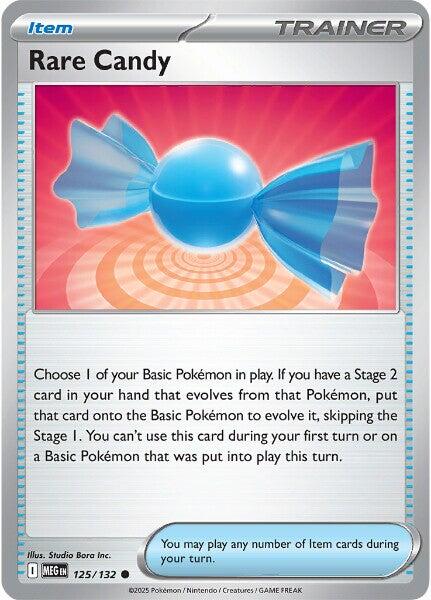 Rare Candy (125/132) [Mega Evolution: Base Set] | Exor Games New Glasgow