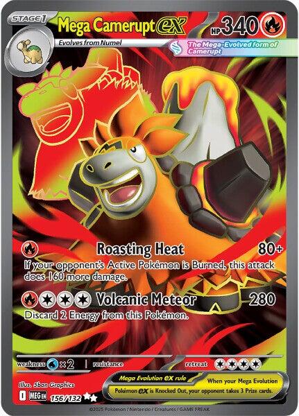 Mega Camerupt ex (156/132) [Mega Evolutions: Base Set] | Exor Games New Glasgow