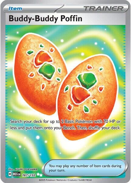 Buddy-Buddy Poffin (167/132) [Mega Evolution: Base Set] | Exor Games New Glasgow