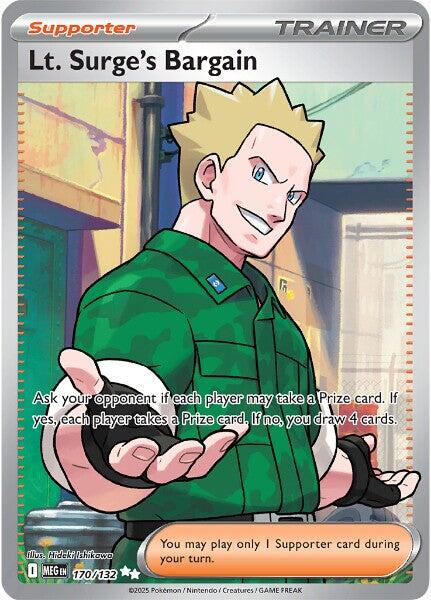 Lt. Surge's Bargain (170/132) [Mega Evolutions: Base Set] | Exor Games New Glasgow
