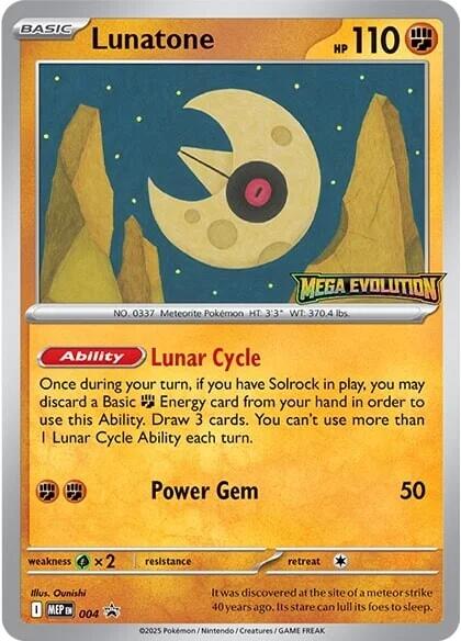 Lunatone (004) [Mega Evolutions Promo] | Exor Games New Glasgow