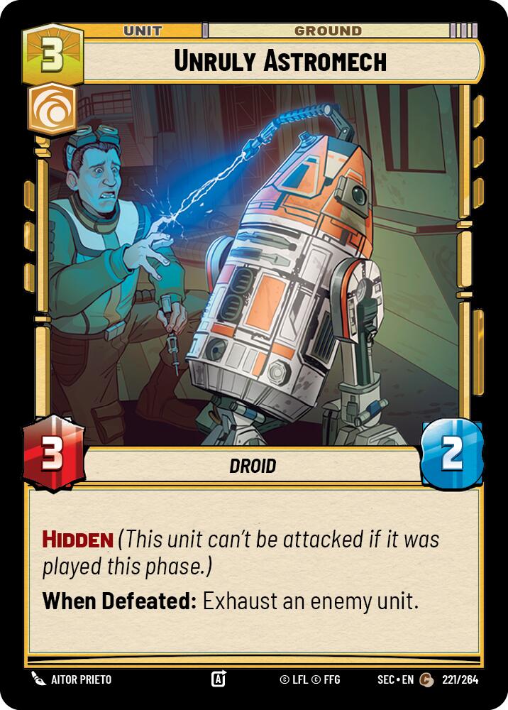 Unruly Astromech (221/264) (221/264) [Secrets of Power] | Exor Games New Glasgow