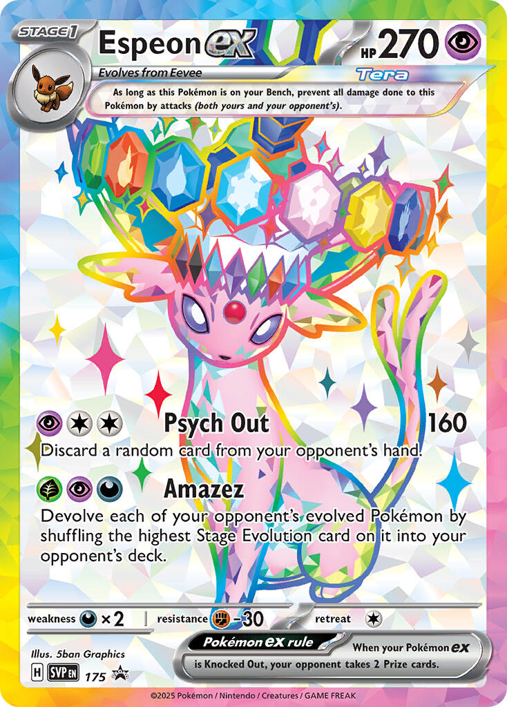 Espeon ex (SVP 175) [Scarlet & Violet: Black Star Promos] | Exor Games New Glasgow