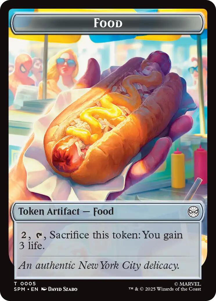 Food // Robot Double-Sided Token [Marvel's Spider-Man Tokens] | Exor Games New Glasgow