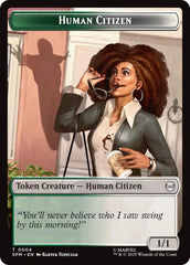 Human Citizen // Treasure Double-Sided Token [Marvel's Spider-Man Tokens] | Exor Games New Glasgow