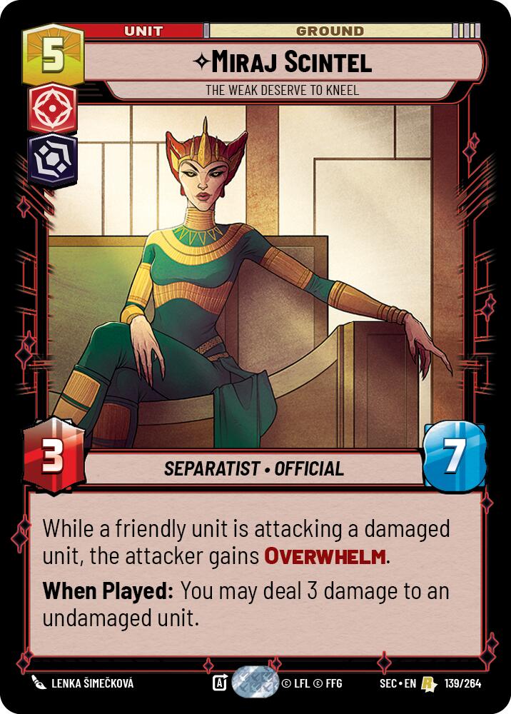 Miraj Scintel (139/264) - The Weak Deserve to Kneel (139/264) [Secrets of Power] | Exor Games New Glasgow