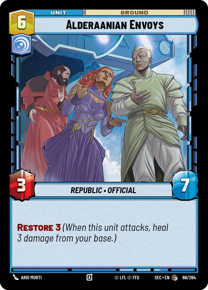 Alderaanian Envoys (66/264) (66/264) [Secrets of Power] | Exor Games New Glasgow