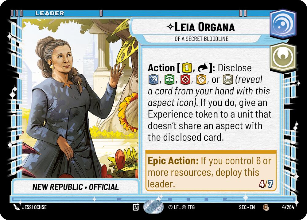 Leia Organa (4/264) - Of A Secret Bloodline (4/264) [Secrets of Power] | Exor Games New Glasgow