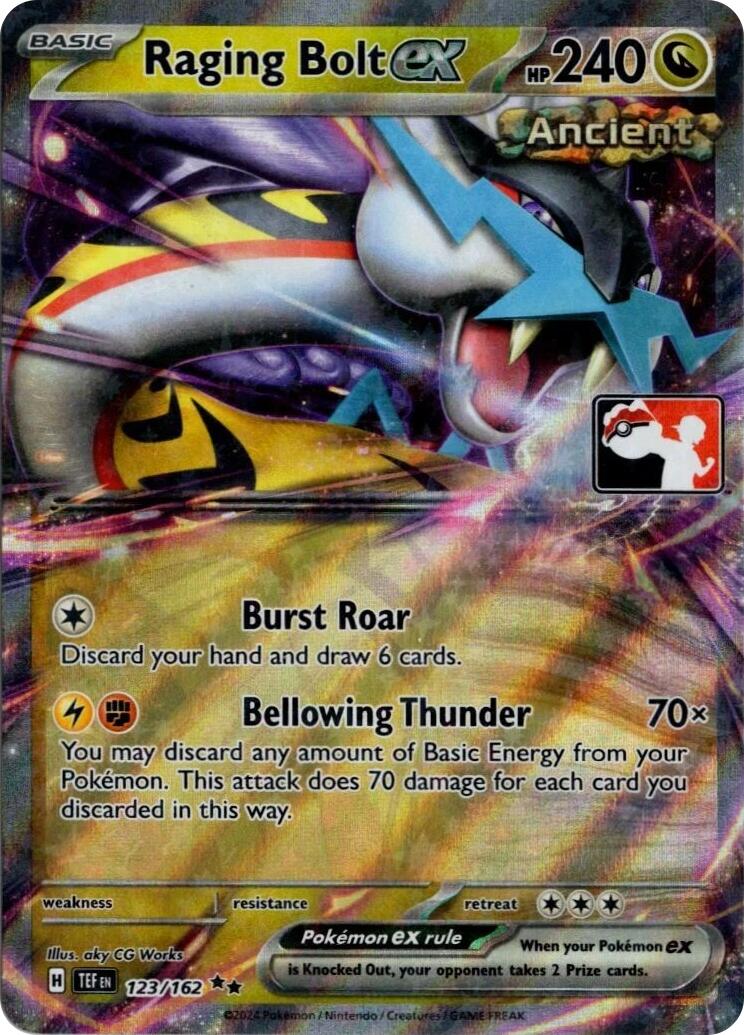 Raging Bolt ex (123/162) (Prize Pack Series 5) [Prize Pack Series Five] | Exor Games New Glasgow