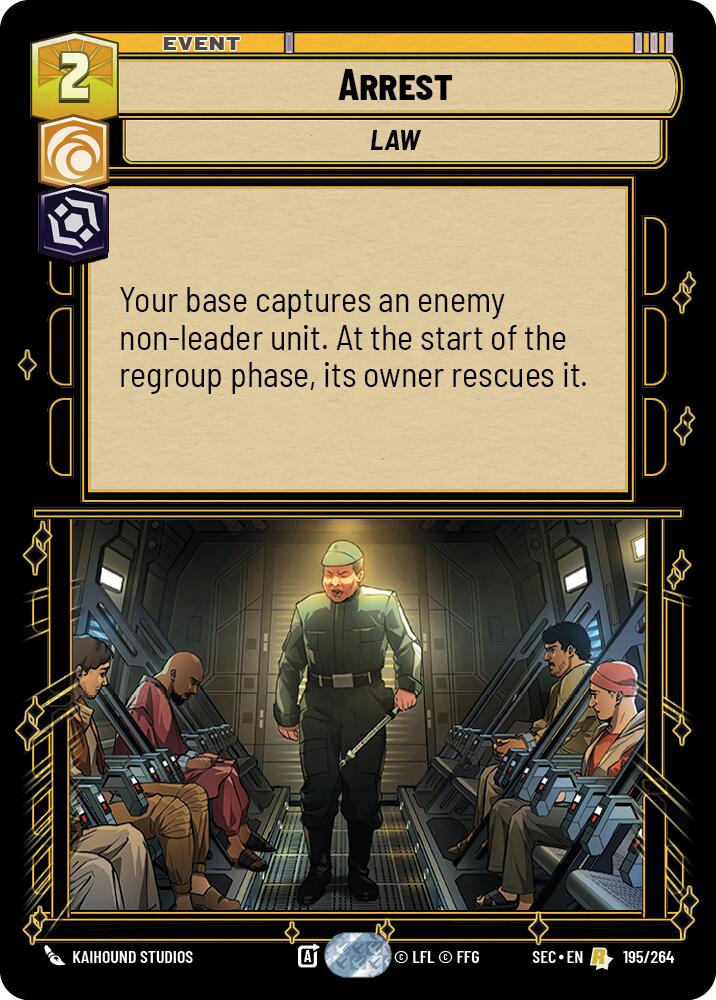 Arrest (195/264) (195/264) [Secrets of Power] | Exor Games New Glasgow