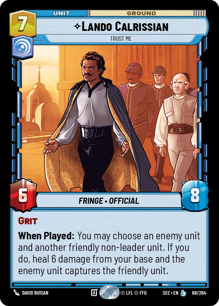 Lando Calrissian (68/264) - Trust Me (68/264) [Secrets of Power] | Exor Games New Glasgow