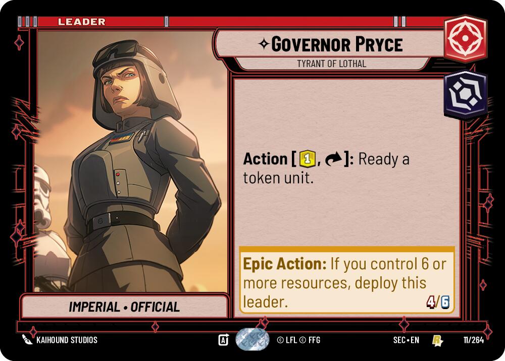 Governor Pryce - Tyrant of Lothal (11/264) (11/264) [Secrets of Power] | Exor Games New Glasgow