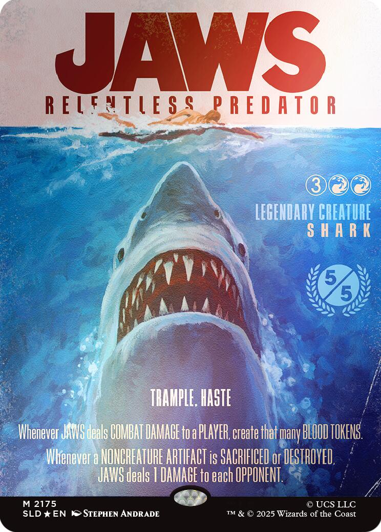 Jaws, Relentless Predator (Rainbow Foil) [Secret Lair Drop Series] | Exor Games New Glasgow