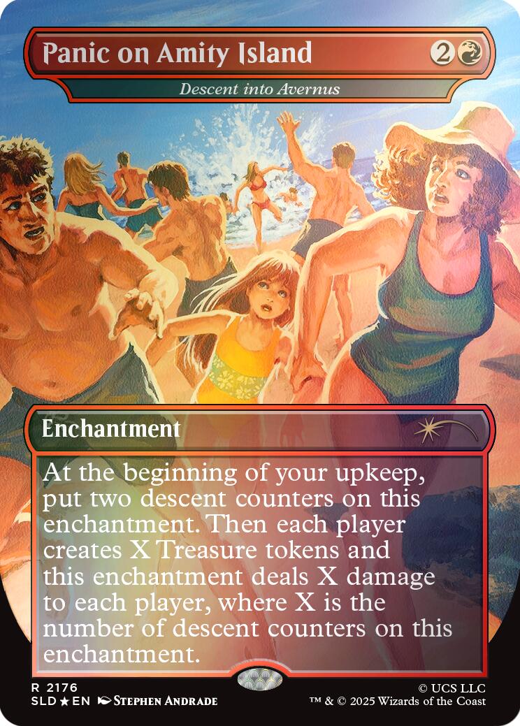 Panic on Amity Island - Descent into Avernus (Rainbow Foil) [Secret Lair Drop Series] | Exor Games New Glasgow
