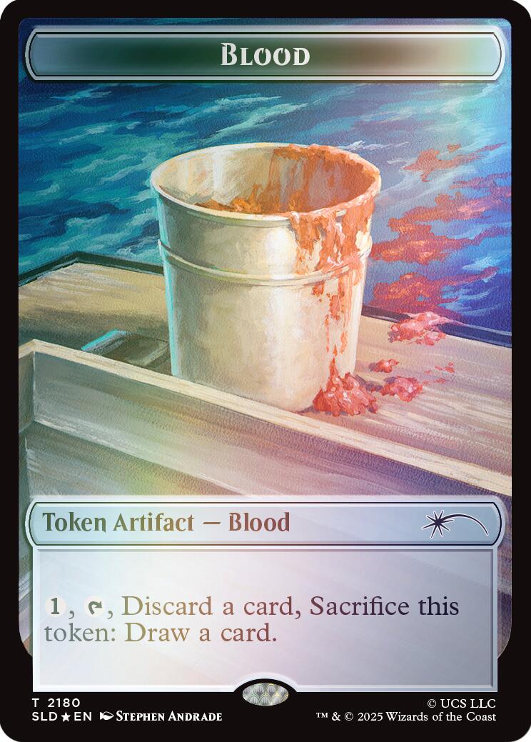Blood Token (Rainbow Foil) [Secret Lair Drop Series] | Exor Games New Glasgow