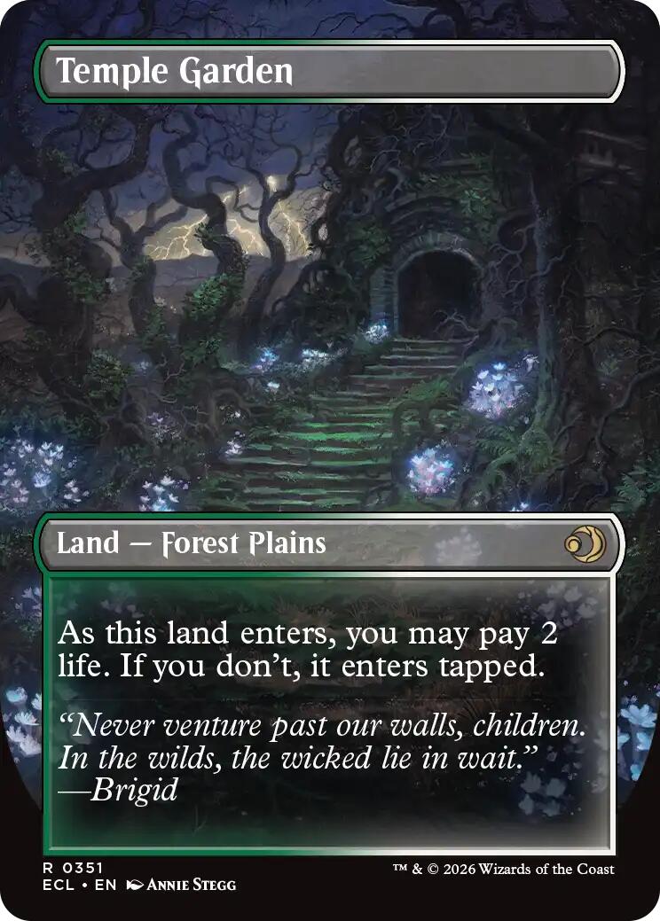 Temple Garden (Borderless) [Lorwyn Eclipsed] | Exor Games New Glasgow