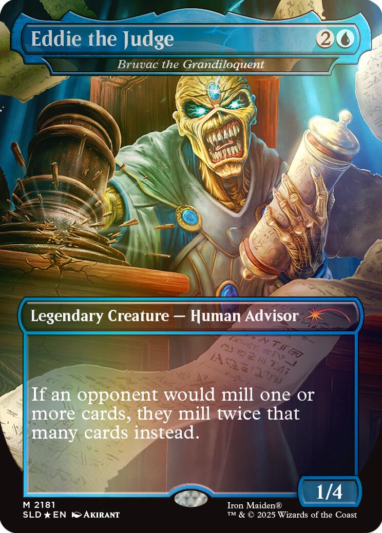 Eddie the Judge - Bruvac the Grandiloquent (Rainbow Foil) [Secret Lair Drop Series] | Exor Games New Glasgow