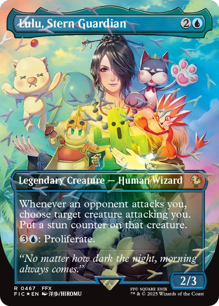 Lulu, Stern Guardian (Borderless) (Chocobo Track Foil) [FINAL FANTASY Commander] | Exor Games New Glasgow