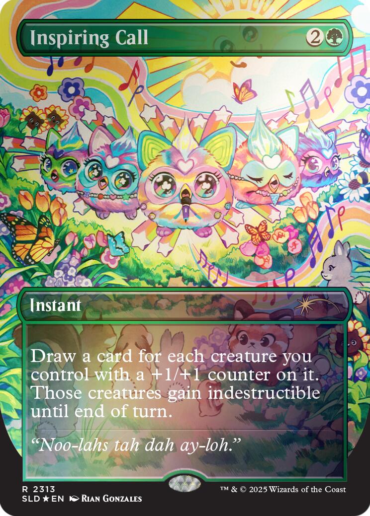 Inspiring Call (Rainbow Foil) [Secret Lair Drop Series] | Exor Games New Glasgow