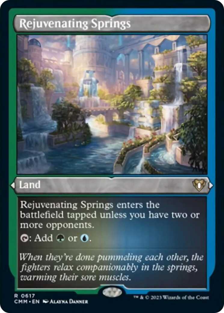 Rejuvenating Springs (Foil Etched) [Commander Masters] | Exor Games New Glasgow