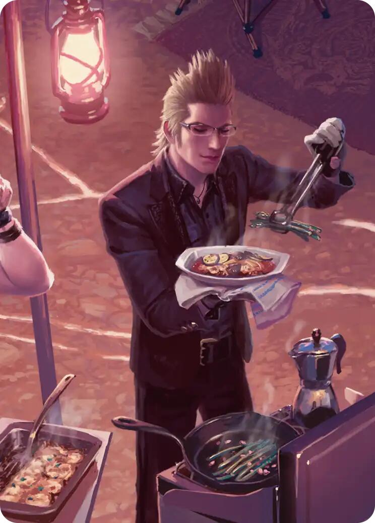 Campsite Cuisine Scene Art Card [FINAL FANTASY Art Series] | Exor Games New Glasgow