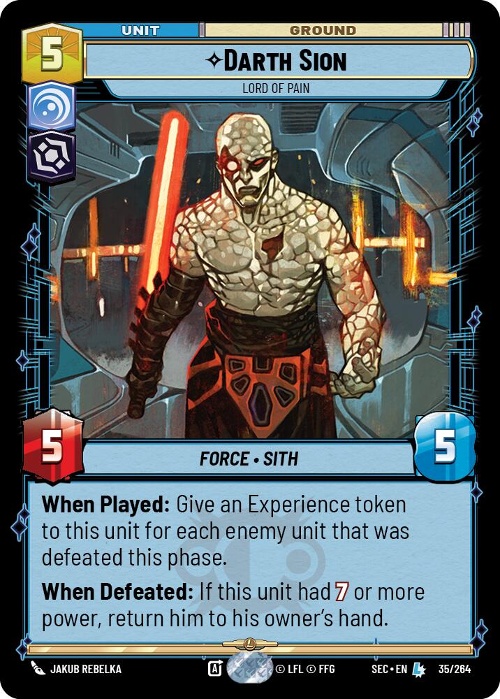 Darth Sion - Lord of Pain (35/264) (35/264) [Secrets of Power] | Exor Games New Glasgow