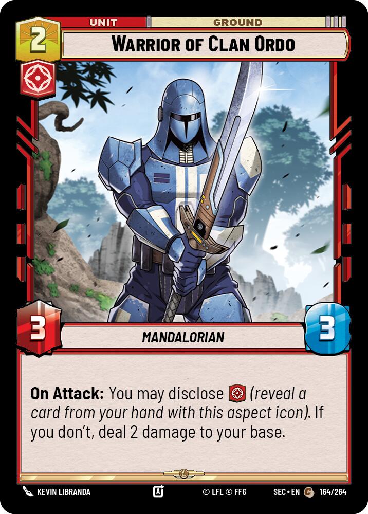 Warrior of Clan Ordo (164/264) (164/264) [Secrets of Power] | Exor Games New Glasgow