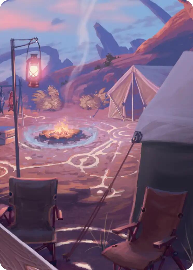 Chocobo Camp Scene Art Card [FINAL FANTASY Art Series] | Exor Games New Glasgow