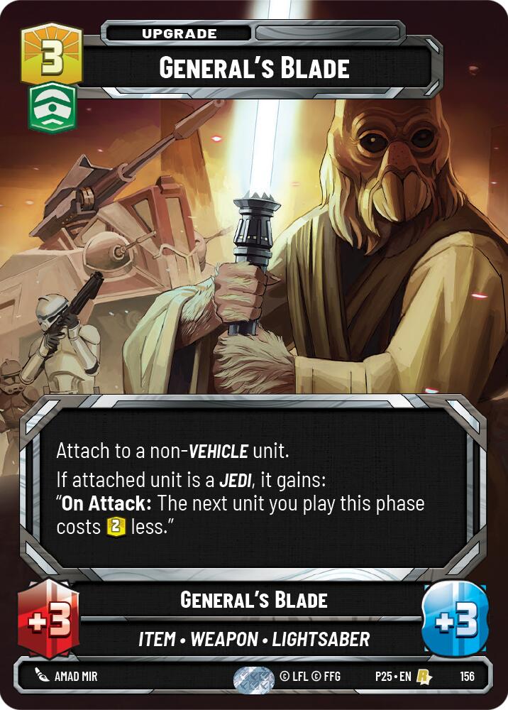 General's Blade (156) (156) [Sector and Regional Promos: Season 1] | Exor Games New Glasgow