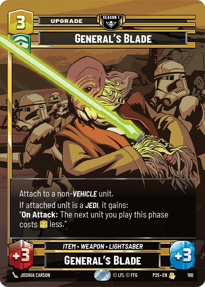 General's Blade (166) (166) [Sector and Regional Promos: Season 1] | Exor Games New Glasgow