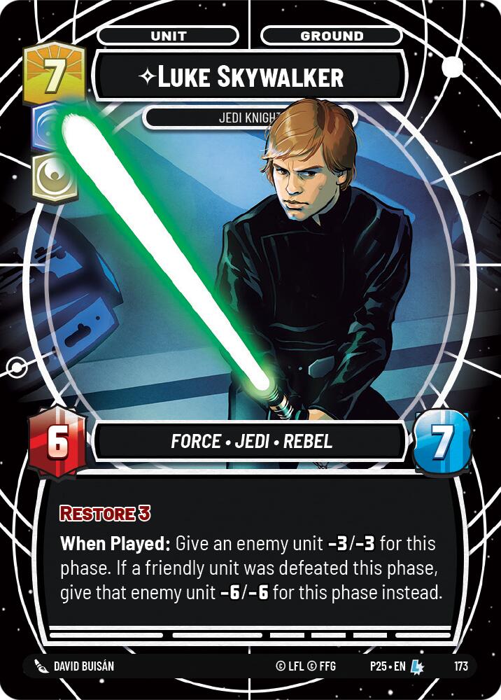 Luke Skywalker - Jedi Knight (173) (173) [Sector and Regional Promos: Season 1] | Exor Games New Glasgow