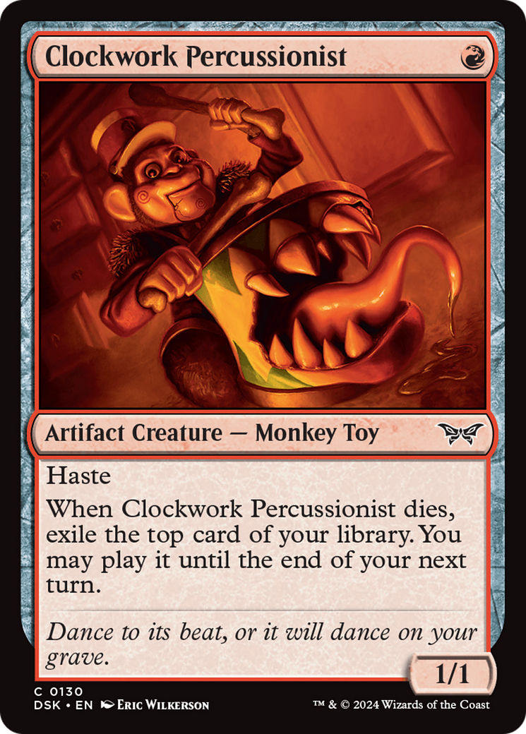 Clockwork Percussionist (0130) [Duskmourn: House of Horror] | Exor Games New Glasgow