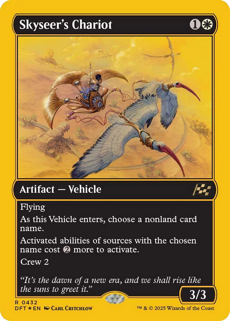 Skyseer's Chariot (First-Place Foil) [Aetherdrift] | Exor Games New Glasgow