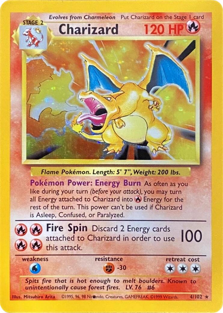 Charizard (004/102) (Black Dot Error) [Base Set 2] | Exor Games New Glasgow