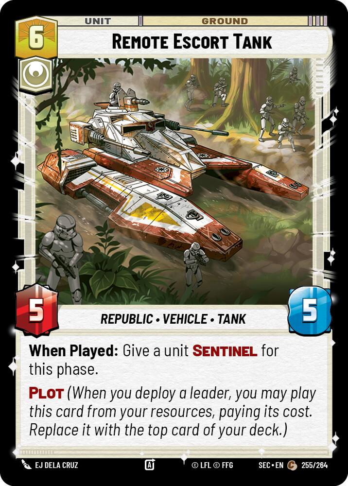 Remote Escort Tank (255/264) (255/264) [Secrets of Power] | Exor Games New Glasgow