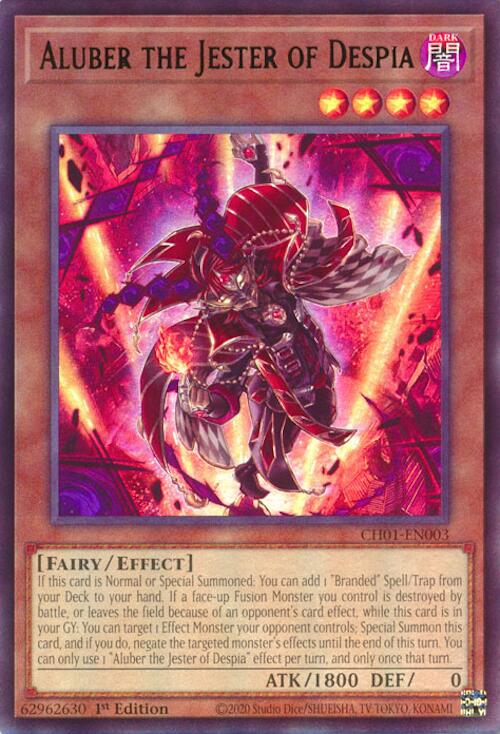 Aluber the Jester of Despia [CH01-EN003] Ultra Rare | Exor Games New Glasgow