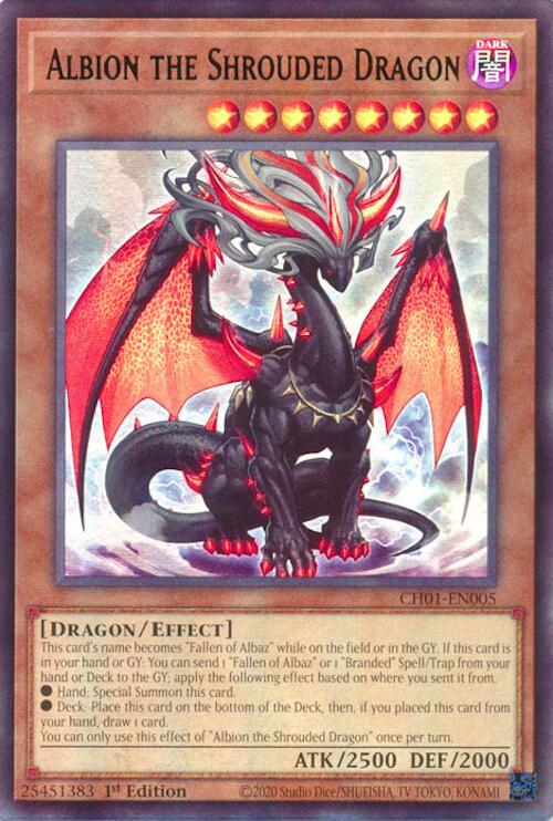 Albion the Shrouded Dragon [CH01-EN005] Ultra Rare | Exor Games New Glasgow