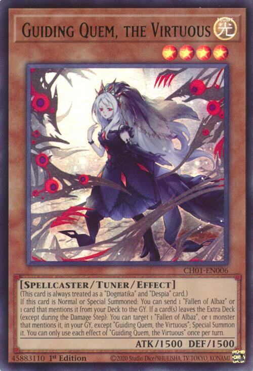 Guiding Quem, the Virtuous [CH01-EN006] Ultra Rare | Exor Games New Glasgow