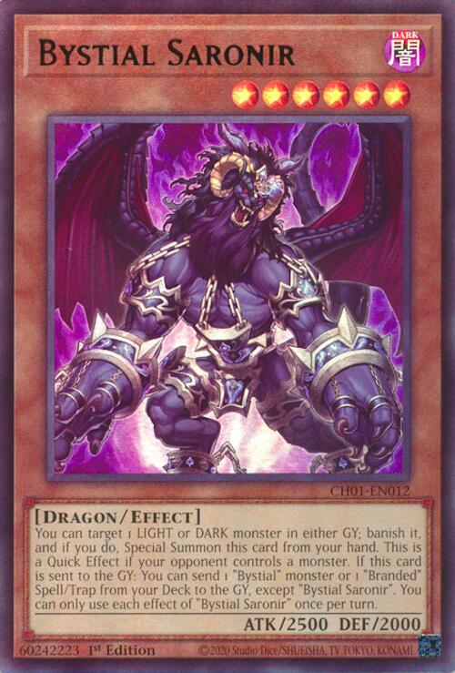 Bystial Saronir [CH01-EN012] Ultra Rare | Exor Games New Glasgow