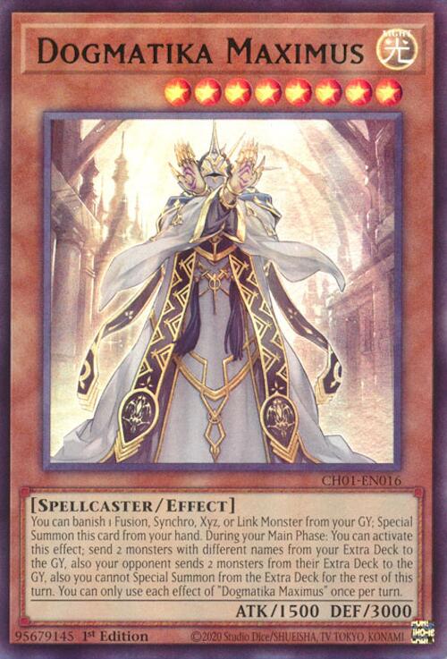 Dogmatika Maximus [CH01-EN016] Ultra Rare | Exor Games New Glasgow