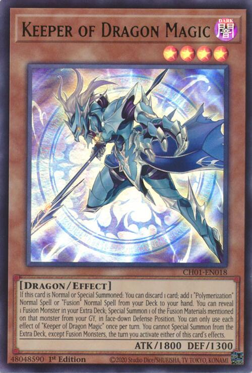 Keeper of Dragon Magic [CH01-EN018] Ultra Rare | Exor Games New Glasgow