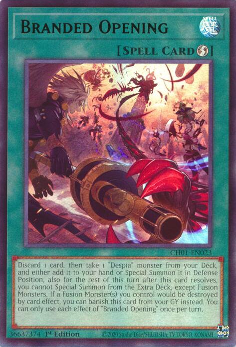 Branded Opening [CH01-EN023] Ultra Rare | Exor Games New Glasgow
