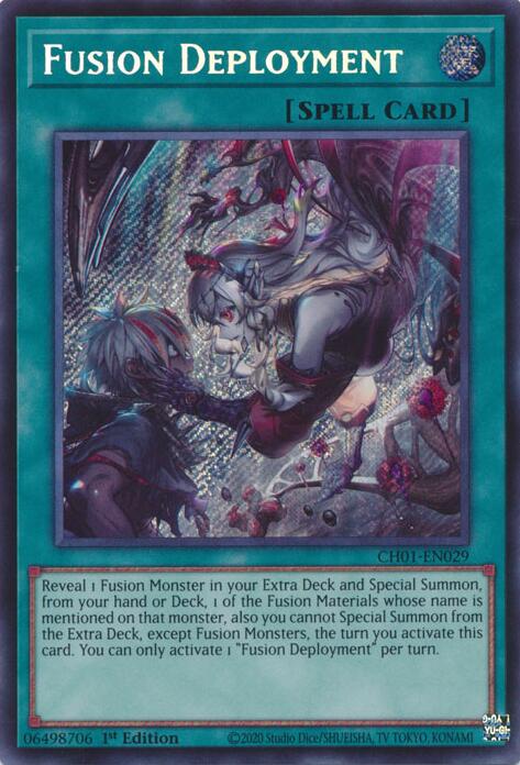 Fusion Deployment (Secret Rare) [CH01-EN029] Secret Rare | Exor Games New Glasgow