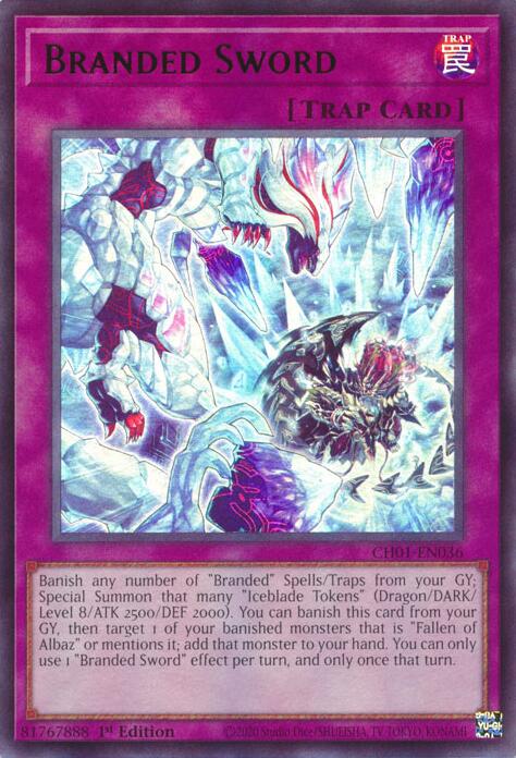 Branded Sword [CH01-EN036] Ultra Rare | Exor Games New Glasgow